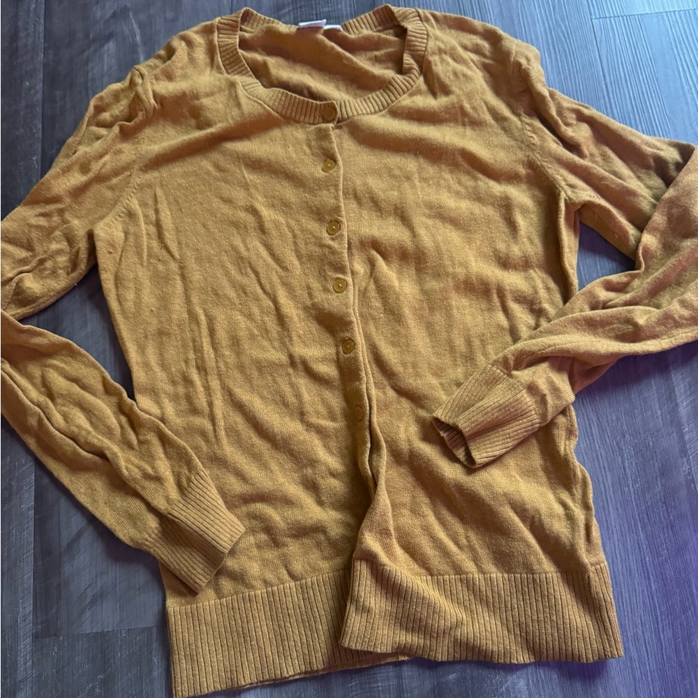 Mustard Yellow Cardigan